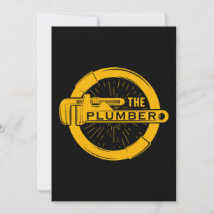 Invitación The Plumber Plumbing Pipe Craft Profession Gift