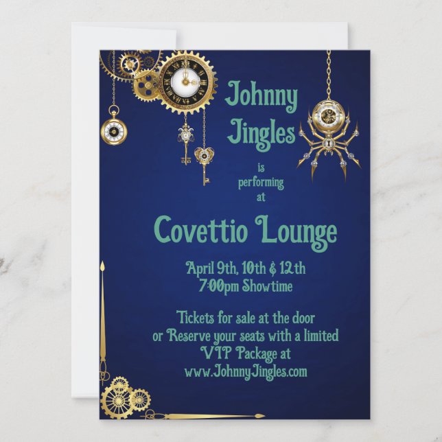 Invitación The Punk of Steam (Anverso)