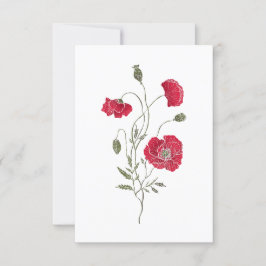 Invitación The Red Poppie