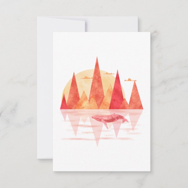 Invitación The Red Whale Mountains (Anverso)