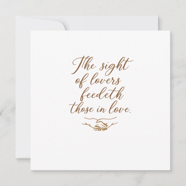 Invitación The Sight of Lovers  (Anverso)