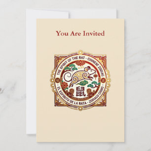 Invitación The Spirit of the Rat / Zodiaco Chino Rata