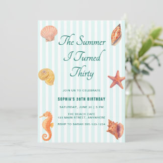Invitación The Summer I Turned Thirty 30th Birthday