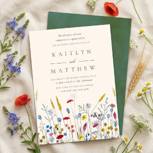 Invitación The Wildflower Meadow Wedding Suite -