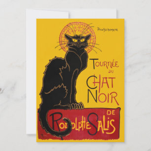 Invitación Theophile Steinlen - Le Chat Noir Vintage