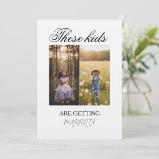 Invitación These Kids Are Getting Married Sign These Kids Are