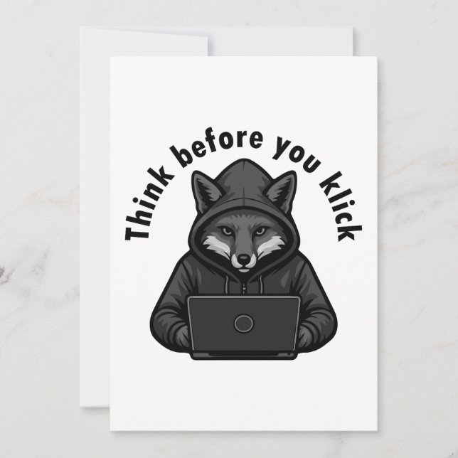 Invitación Think before you click - Cyber Security (Anverso)