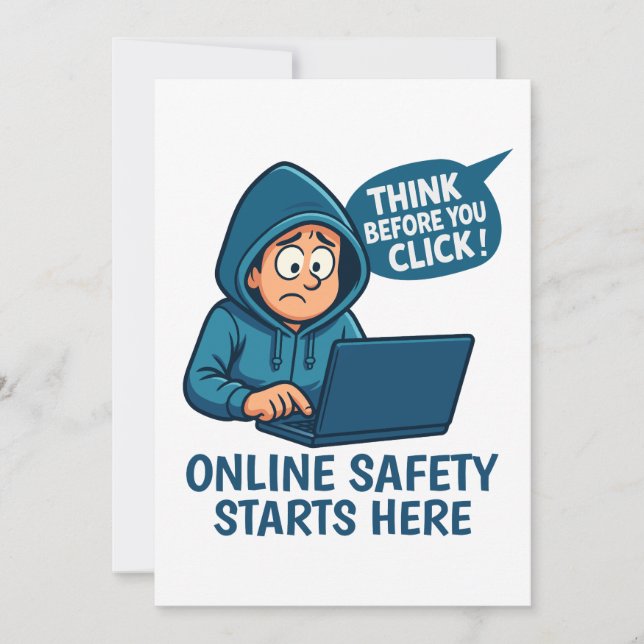 Invitación Think Before You Click - Online Safety Awareness (Anverso)