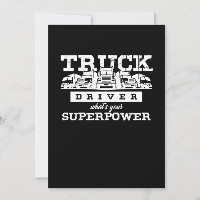 Invitación This Evolution Truck Driver Cool Truck Driver Gift (Anverso)