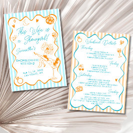 Invitación This Wife Is A Showgirl Bach Party 4-Day Itinerary