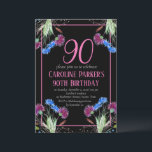 Invitación Thistle Scottish 90th Birthday Purple Floral<br><div class="desc">Flores elegantes,  noventa,  escocesas,  moradas y azules,  rústicas,  florales,  adultas,  primaverales,  botánicas,  acuarelas 90ª invitaciones a fiestas de cumpleaños. Pintó el silbido de acuarela a mano solo. Personalízalo con tus detalles.</div>