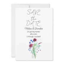 Thistle Scottish Floral Rústico Boda