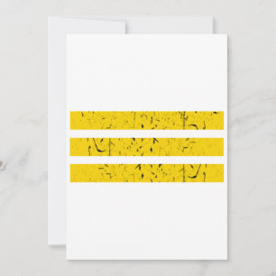 Invitación Three Horizontal Stripes   Vintage Yin-Yang Symbol