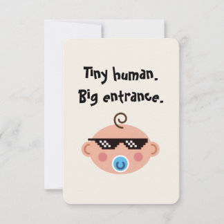 Invitación Thug life baby invitations 