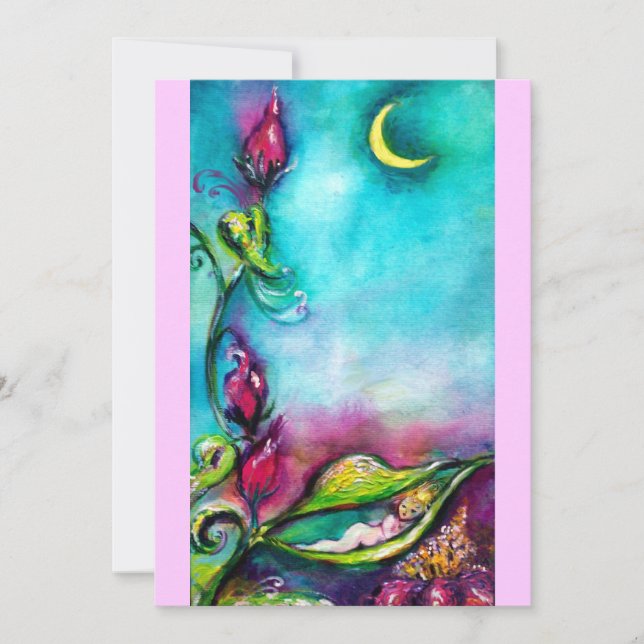 INVITACIÓN THUMBELINA, BABY SHOWER (Anverso)