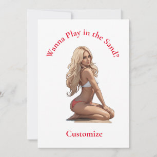 Invitación Thunder_Cove, Chica de playa de Bikini
