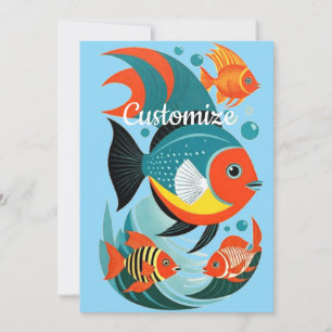 Invitación Thunder_Cove, variedad de peces tropicales