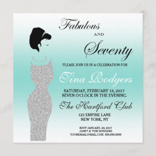 Invitación Tiara Fiesta Fabulous Y 707th Birthday Party