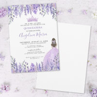 Tiara Floral Quinceañera Destello Violeta Púrpura