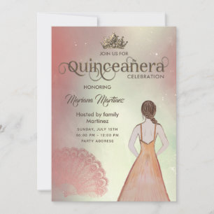 Invitación Tiara Quince Invi