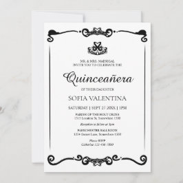 Invitación Tiara Quinceanera
