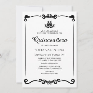 Invitación Tiara Quinceanera