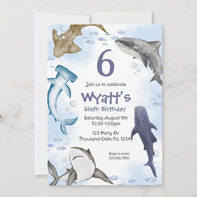 Invitación Tiburón,  (Anverso)