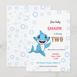 Invitación Tiburón bebé