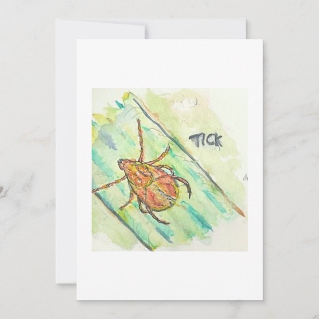 Invitación Tick Greeting Card (Anverso)