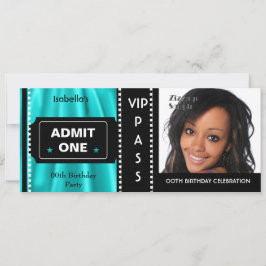 Invitación Ticket de admisión Foto del partido de cumpleaños