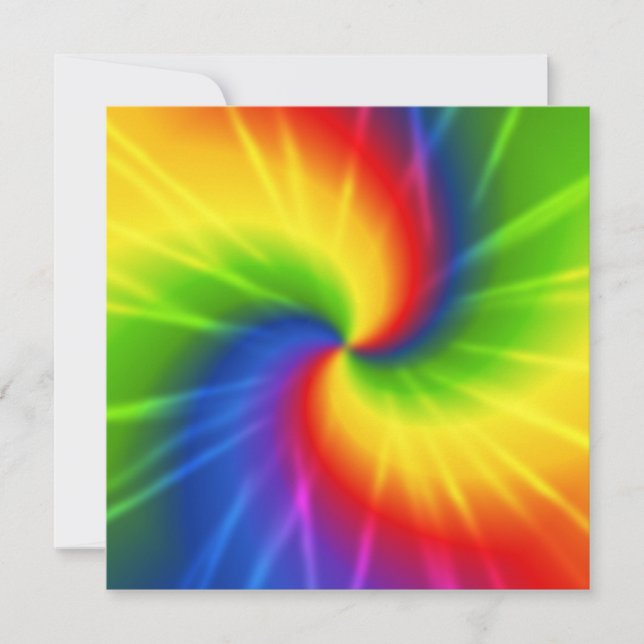 Invitación Tie Dye (Anverso)