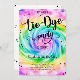 Invitación Tie Dye