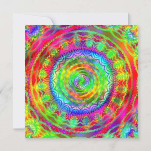 Invitación Tiedye Objetivo (Anverso)