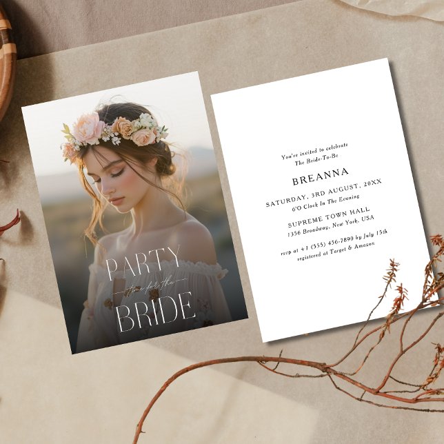 Invitación Tiempo De fiesta Para La Novia | Fotografía de la  (Subido por el creador)