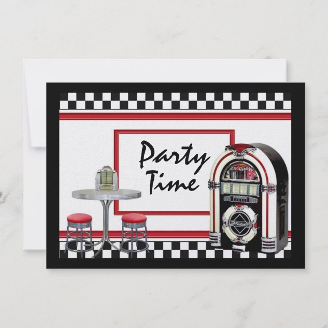 Invitación Tiempo de fiesta por SRF (Anverso)