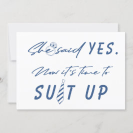 Invitación Tiempo de Groomsman para adaptarse a la divertida