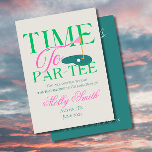 Invitación Tiempo de ir a Par-Tee - Gratuita temática Golf