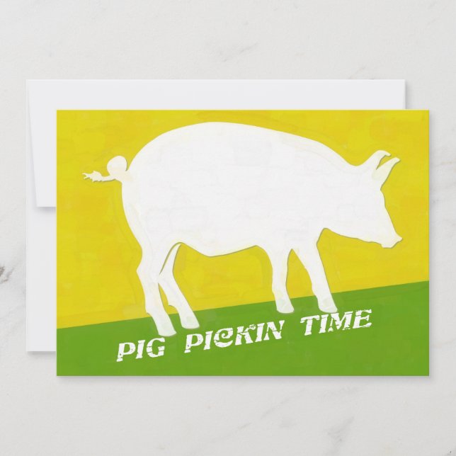 INVITACIÓN TIEMPO DE PICKIN PIG (Anverso)