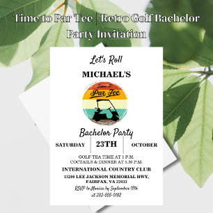 Invitación Tiempo de recorrer Fiesta de bachiller en golf R