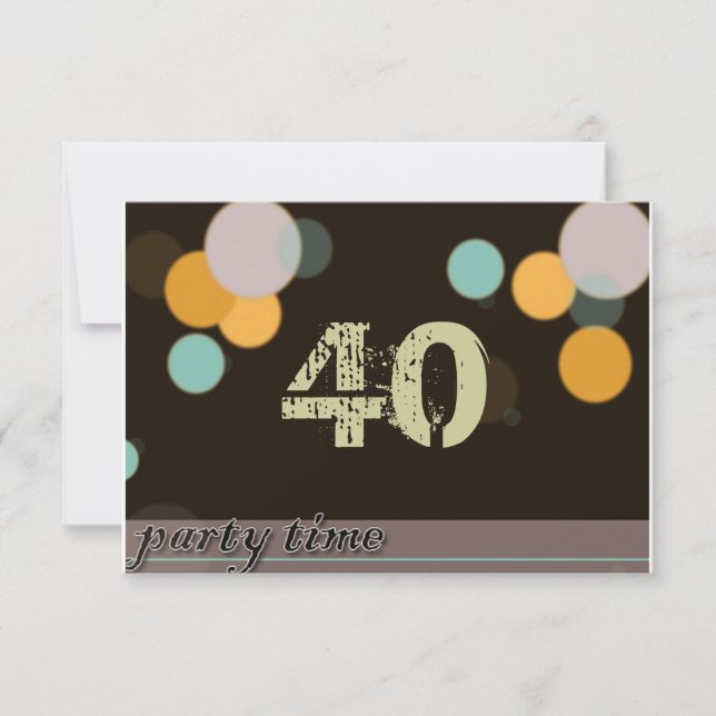 Invitación Tiempo del fiesta (Anverso)