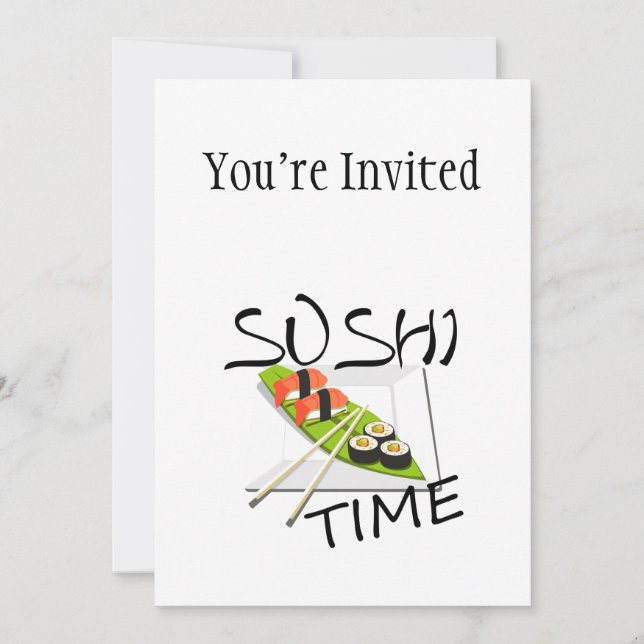 Invitación Tiempo del sushi (Anverso)