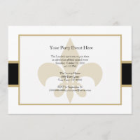 Tiempo negro del fiesta de la flor de lis del oro