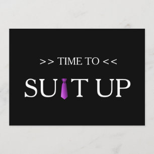 Invitación Tiempo para ajustar el fondo negro púrpura