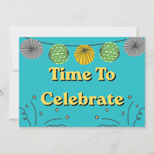 Invitación Tiempo para celebrar cualquier ocasión