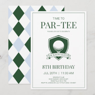 Invitación Tiempo para la fiesta de cumpleaños número 8 de go