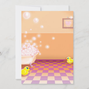 Invitación tiempo para un tubby de caucho