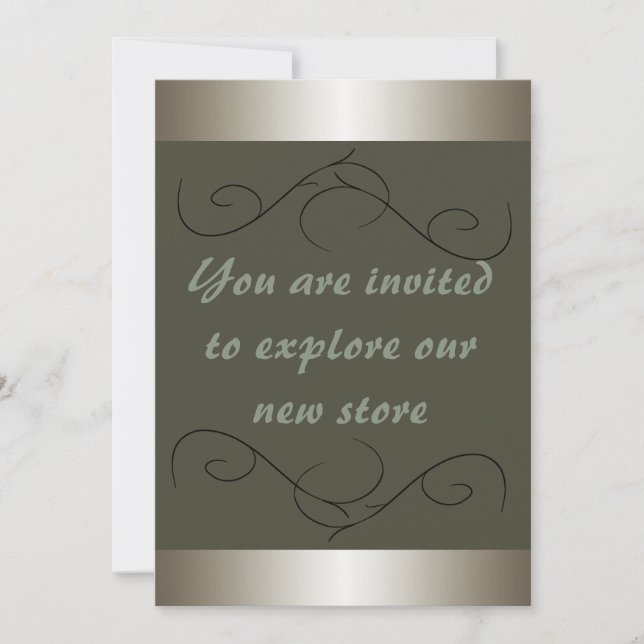 Invitación Tienda comercial invitada invita a abrir (Anverso)