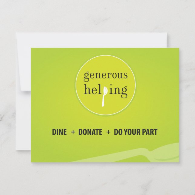 Invitación Tienda de mesa (Anverso)