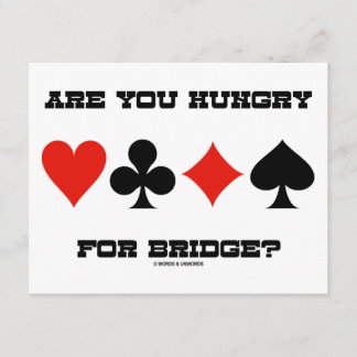 Invitación ¿Tiene usted hambre para el puente? (Cuatro cardan