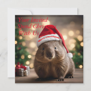 Invitación "Tierra de wombats: una Nochebuena acogedora"